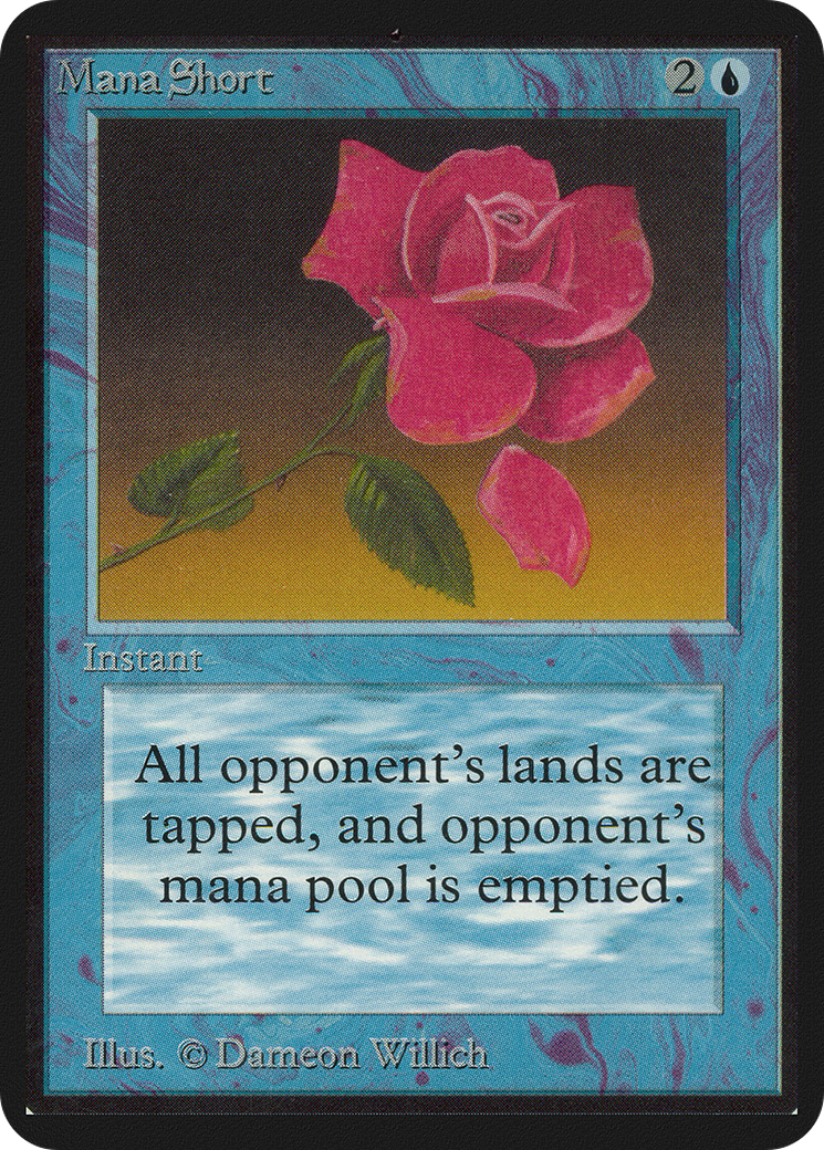 Mana Short (LEA-065) - Limited Edition Alpha - Premium MTG Single from Wizards of the Coast - Just $144! Shop now at Game Crave Tournament Store