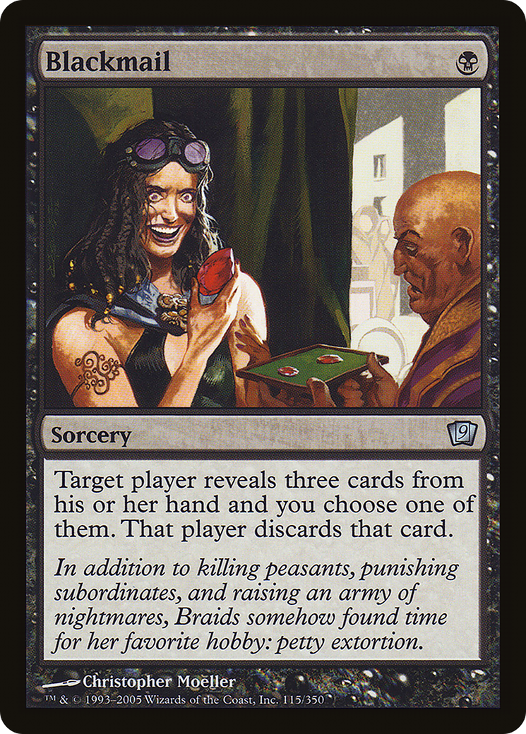 Blackmail (9ED-115★) - Ninth Edition Foil - Premium MTG Single from Wizards of the Coast - Just $0.41! Shop now at Game Crave Tournament Store