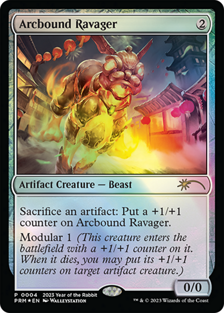Arcbound Ravager (PL23-006) - Year of the Rabbit 2023 Foil - Premium MTG Single from Wizards of the Coast - Just $5! Shop now at Game Crave Tournament Store