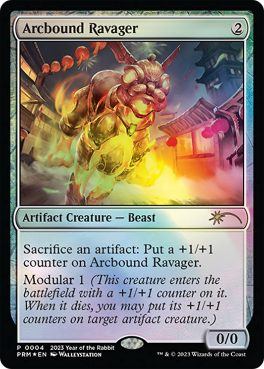 Arcbound Ravager (PL23-006) - Year of the Rabbit 2023 Foil - Premium MTG Single from Wizards of the Coast - Just $5! Shop now at Game Crave Tournament Store