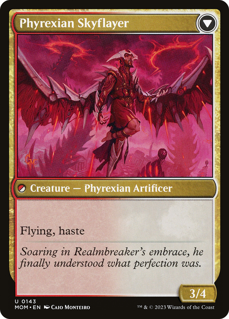 Harried Artisan // Phyrexian Skyflayer (MOM-143) - March of the Machine - Premium MTG Single from Wizards of the Coast - Just $0.08! Shop now at Game Crave Tournament Store