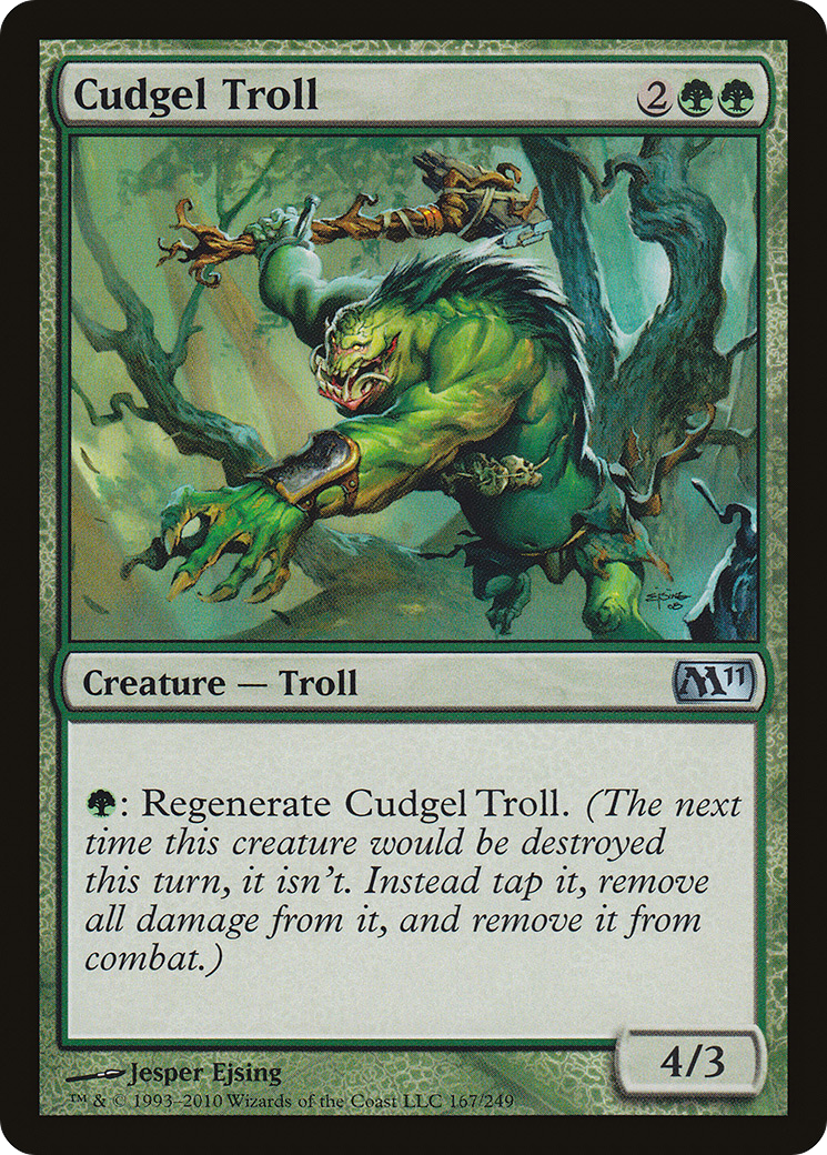 Cudgel Troll (M11-167) - Magic 2011 Foil - Premium MTG Single from Wizards of the Coast - Just $0.08! Shop now at Game Crave Tournament Store