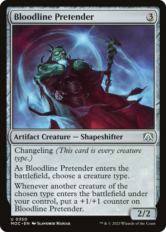 Bloodline Pretender (MOC-350) - March of the Machine Commander - Premium MTG Single from Wizards of the Coast - Just $0.44! Shop now at Game Crave Tournament Store