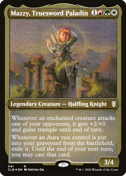 Mazzy, Truesword Paladin (CLB-541) - Commander Legends: Battle for Baldur's Gate Etched Foil - Premium MTG Single from Wizards of the Coast - Just $0.08! Shop now at Game Crave Tournament Store