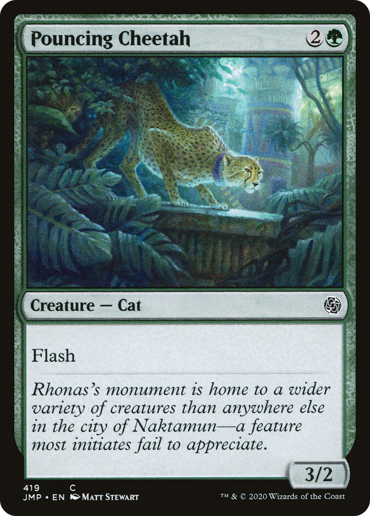 Pouncing Cheetah (JMP-419) - Jumpstart - Premium MTG Single from Wizards of the Coast - Just $0.08! Shop now at Game Crave Tournament Store