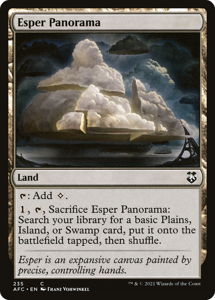 Esper Panorama (AFC-235) - Forgotten Realms Commander - Premium MTG Single from Wizards of the Coast - Just $0.08! Shop now at Game Crave Tournament Store