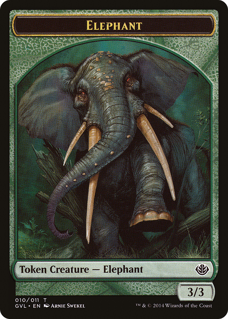 Elephant (TGVL-010) - Duel Decks Anthology: Garruk vs. Liliana Tokens - Premium MTG Single from Wizards of the Coast - Just $0.72! Shop now at Game Crave Tournament Store