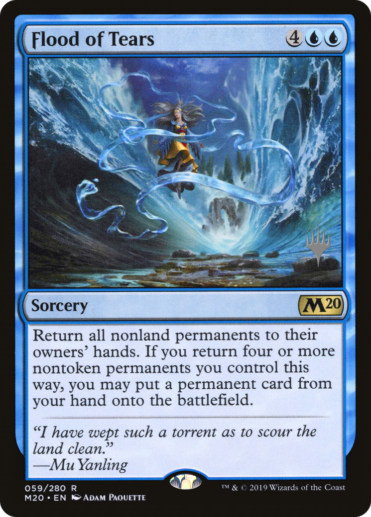 Flood of Tears (PM20-59P) - Core Set 2020 Promos - Premium MTG Single from Wizards of the Coast - Just $0.78! Shop now at Game Crave Tournament Store