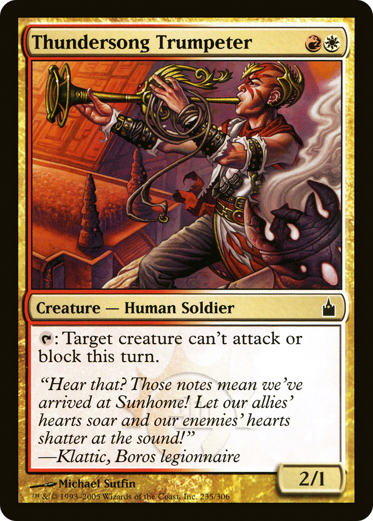 Thundersong Trumpeter (RAV-235) - Ravnica: City of Guilds Foil - Premium MTG Single from Wizards of the Coast - Just $0.42! Shop now at Game Crave Tournament Store