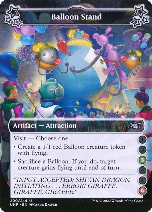 Balloon Stand (UNF-200B) - Unfinity - Premium MTG Single from Wizards of the Coast - Just $0.08! Shop now at Game Crave Tournament Store