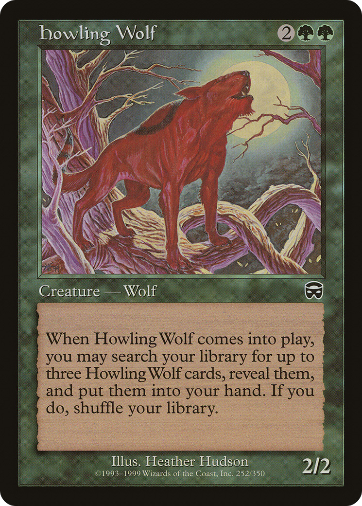 Howling Wolf (MMQ-252) - Mercadian Masques - Premium MTG Single from Wizards of the Coast - Just $0.25! Shop now at Game Crave Tournament Store