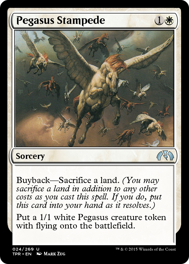 Pegasus Stampede (TPR-024) - Tempest Remastered - Premium MTG Single from Wizards of the Coast - Just $0! Shop now at Game Crave Tournament Store