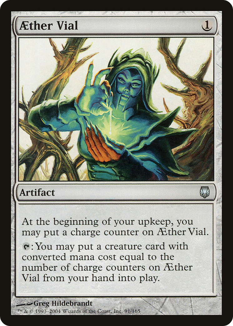 Aether Vial (DST-091) - Darksteel Foil - Premium MTG Single from Wizards of the Coast - Just $29.87! Shop now at Game Crave Tournament Store