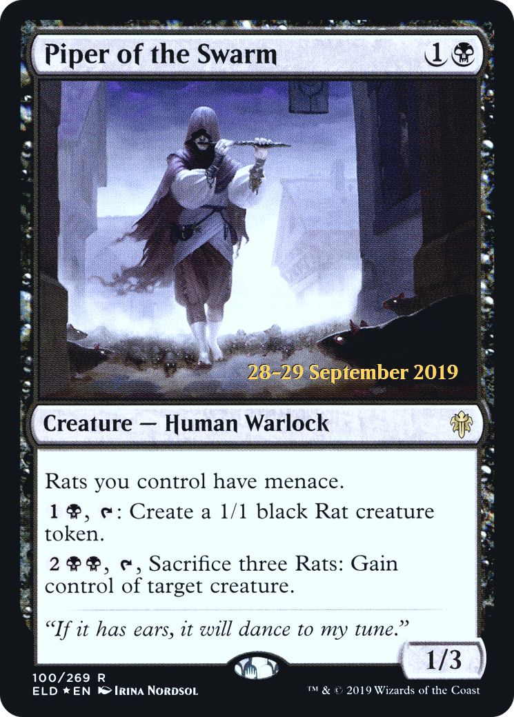 Piper of the Swarm (PELD-100S) - Throne of Eldraine Promos Foil - Premium MTG Single from Wizards of the Coast - Just $1.74! Shop now at Game Crave Tournament Store
