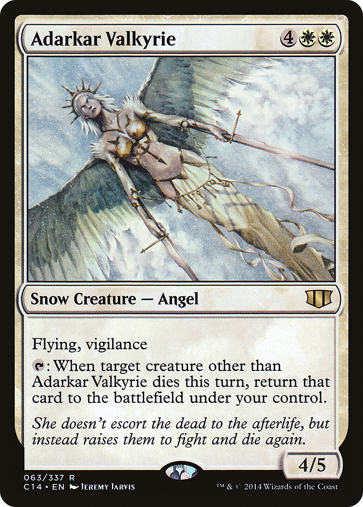 Adarkar Valkyrie (C14-063) - Commander 2014 - Premium MTG Single from Wizards of the Coast - Just $0.27! Shop now at Game Crave Tournament Store