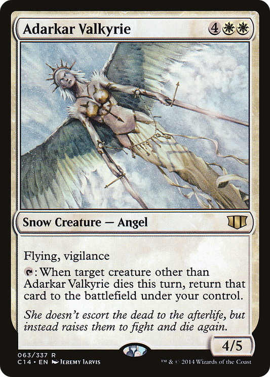 Adarkar Valkyrie (C14-063) - Commander 2014 - Premium MTG Single from Wizards of the Coast - Just $0.27! Shop now at Game Crave Tournament Store