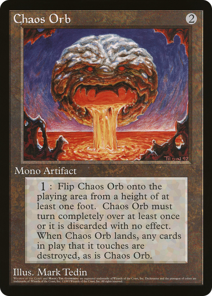 Chaos Orb (O90P-001) - Oversized 90's Promos - Premium MTG Single from Wizards of the Coast - Just $0! Shop now at Game Crave Tournament Store