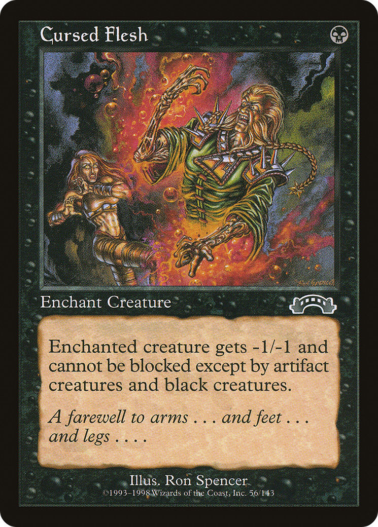 Cursed Flesh (EXO-056) - Exodus - Premium MTG Single from Wizards of the Coast - Just $0.25! Shop now at Game Crave Tournament Store