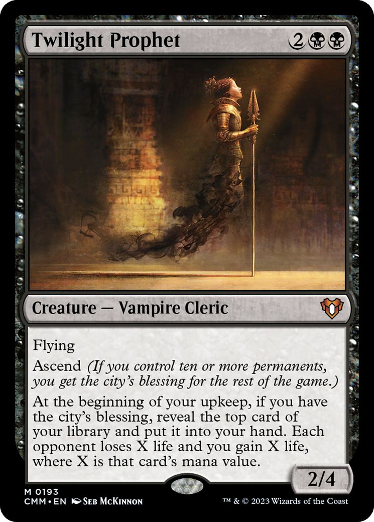 Twilight Prophet (CMM-193) - Commander Masters - Premium MTG Single from Wizards of the Coast - Just $0.25! Shop now at Game Crave Tournament Store