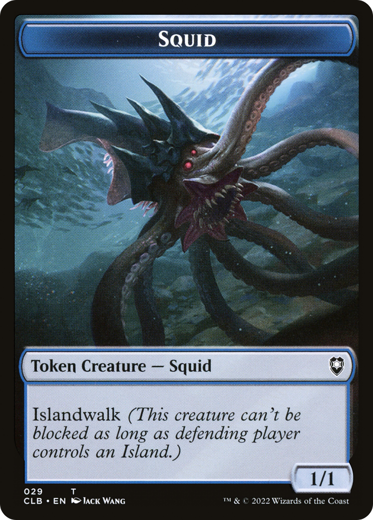 Squid (TCLB-029) - Battle for Baldur's Gate Tokens - Premium MTG Single from Wizards of the Coast - Just $0! Shop now at Game Crave Tournament Store