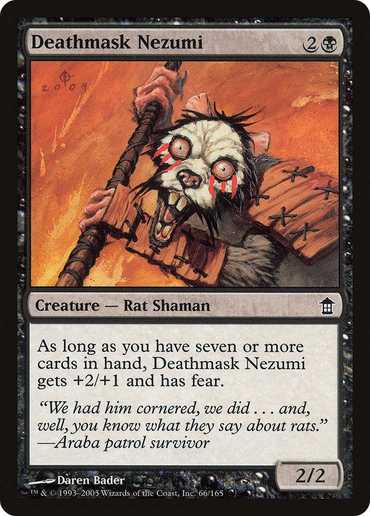 Deathmask Nezumi (SOK-066) - Saviors of Kamigawa Foil - Premium MTG Single from Wizards of the Coast - Just $0.25! Shop now at Game Crave Tournament Store