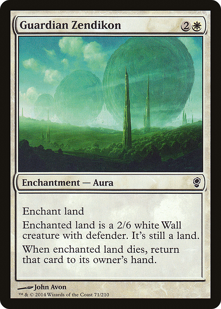 Guardian Zendikon (CNS-071) - Conspiracy Foil - Premium MTG Single from Wizards of the Coast - Just $0.26! Shop now at Game Crave Tournament Store