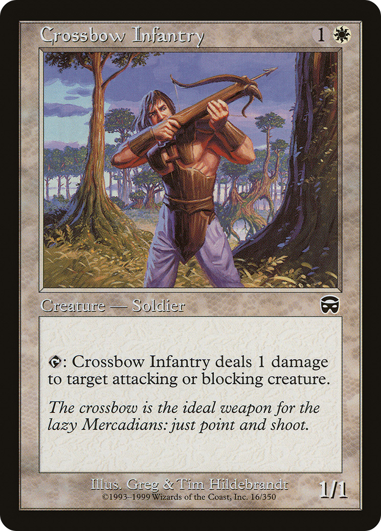 Crossbow Infantry (MMQ-016) - Mercadian Masques - Premium MTG Single from Wizards of the Coast - Just $0.08! Shop now at Game Crave Tournament Store