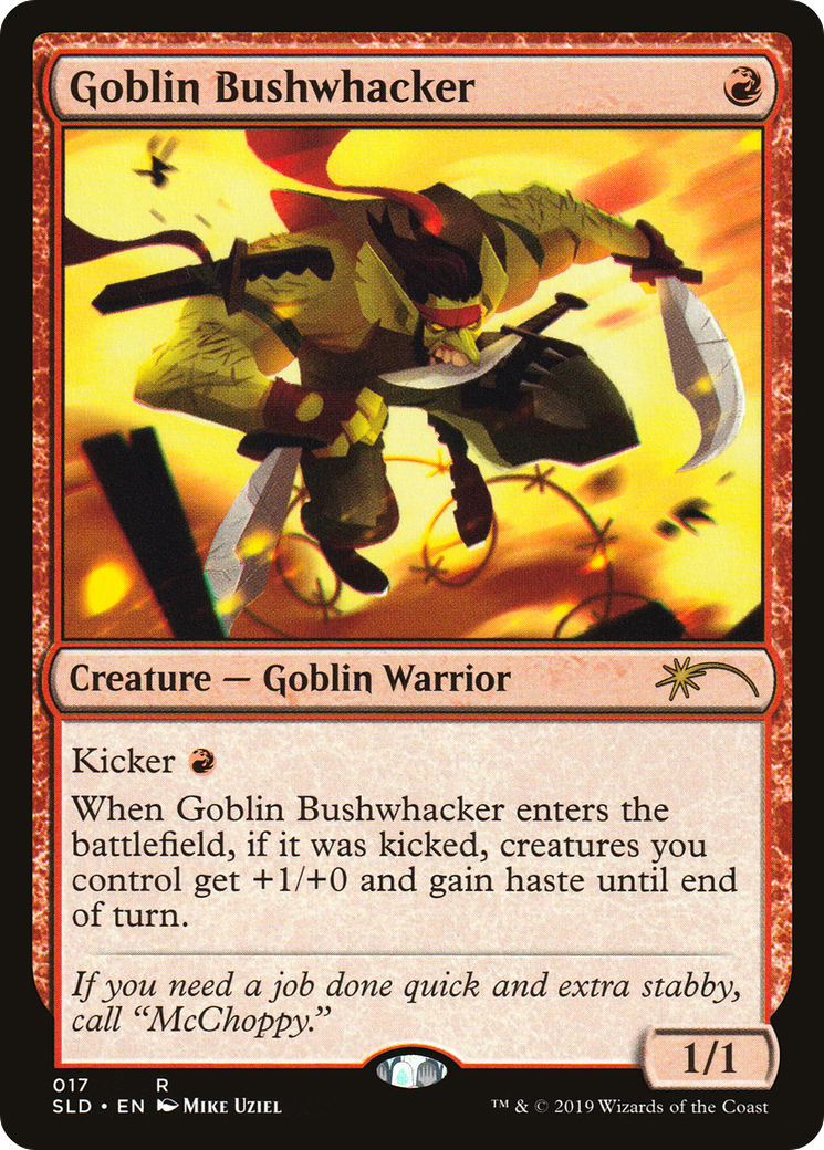 Goblin Bushwhacker (SLD-017) - Secret Lair Drop - Premium MTG Single from Wizards of the Coast - Just $3.72! Shop now at Game Crave Tournament Store