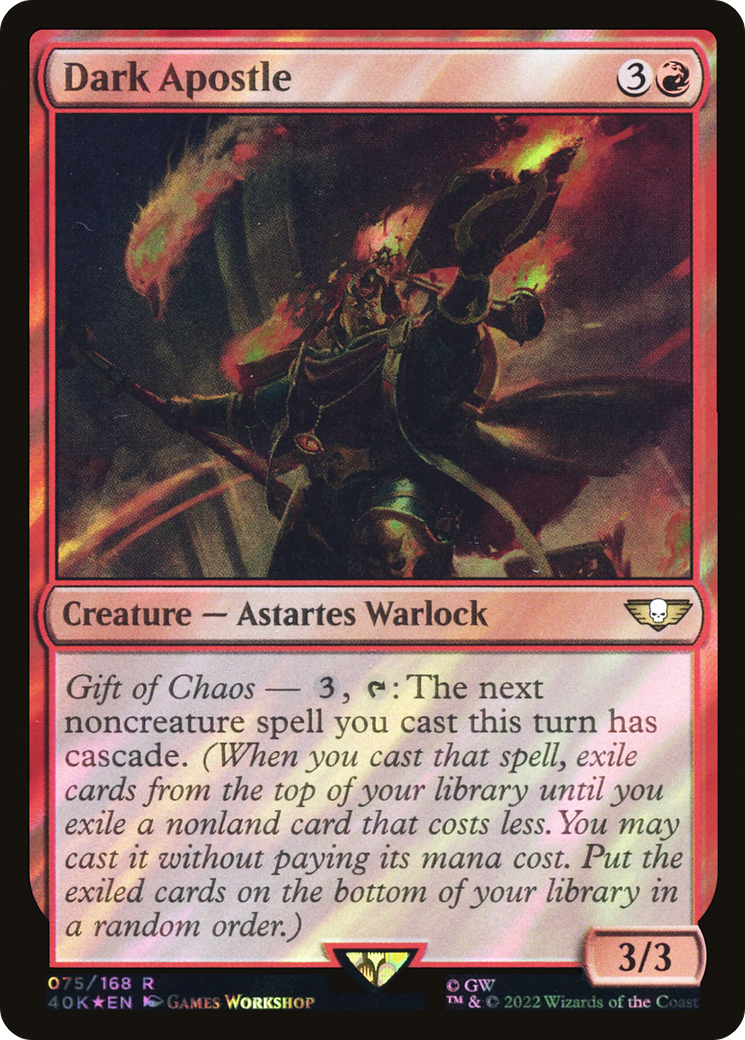 Dark Apostle (40K-75★) - Warhammer 40,000 Commander Foil - Premium MTG Single from Wizards of the Coast - Just $0.08! Shop now at Game Crave Tournament Store
