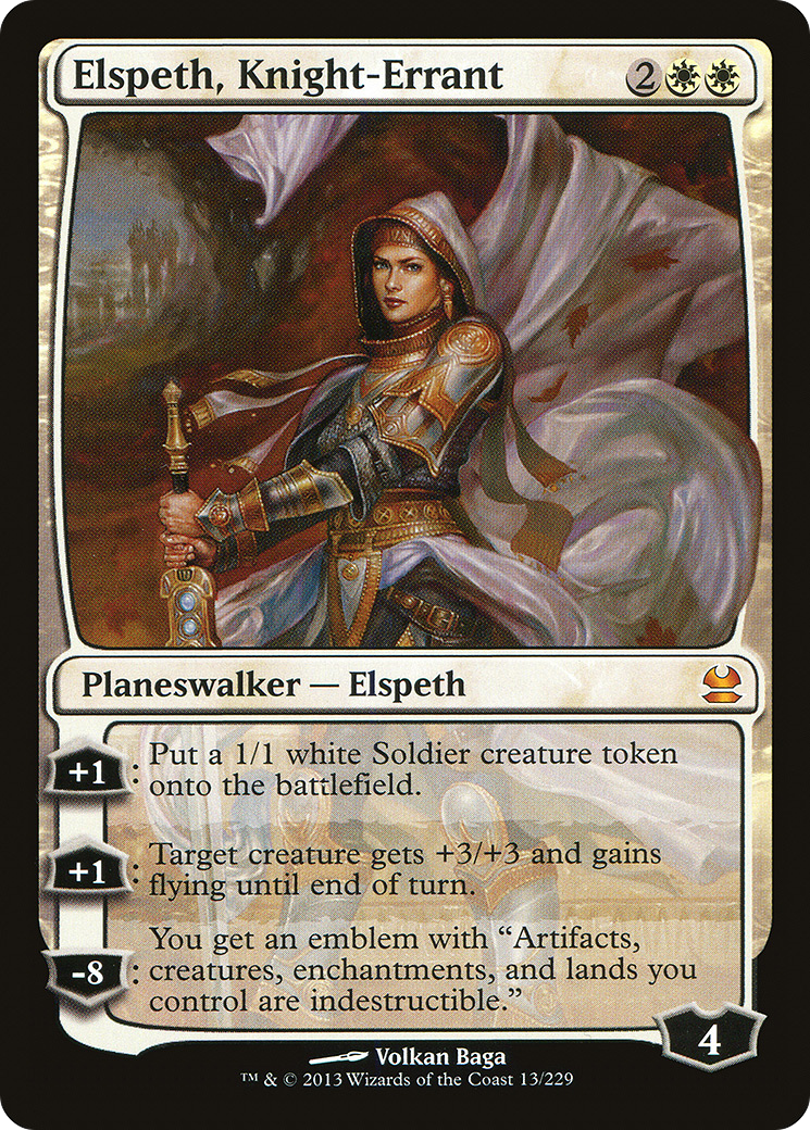 Elspeth, Knight-Errant (MMA-013) - Modern Masters - Premium MTG Single from Wizards of the Coast - Just $5.56! Shop now at Game Crave Tournament Store