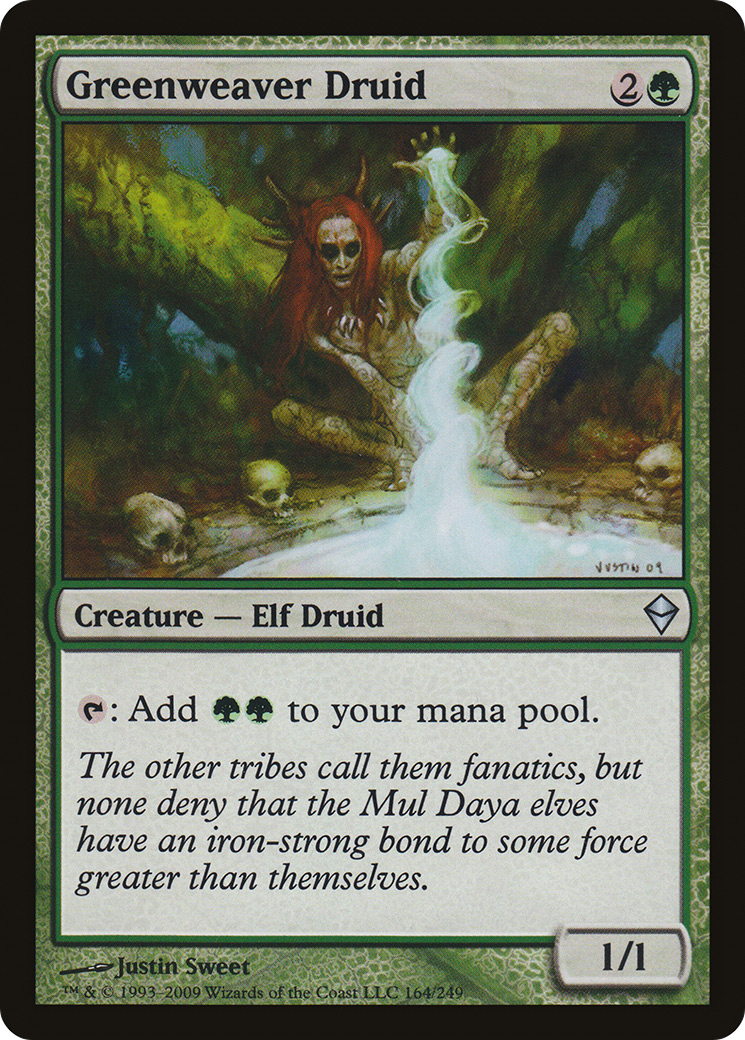 Greenweaver Druid (ZEN-164) - Zendikar - Premium MTG Single from Wizards of the Coast - Just $0.25! Shop now at Game Crave Tournament Store