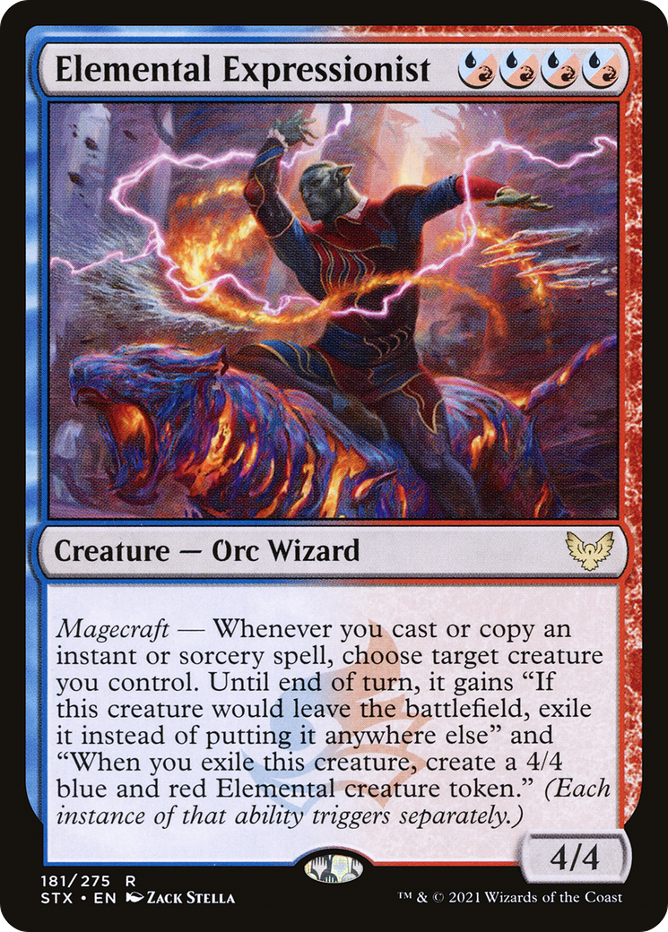 Elemental Expressionist (STX-181) - Strixhaven: School of Mages - Premium MTG Single from Wizards of the Coast - Just $0.08! Shop now at Game Crave Tournament Store