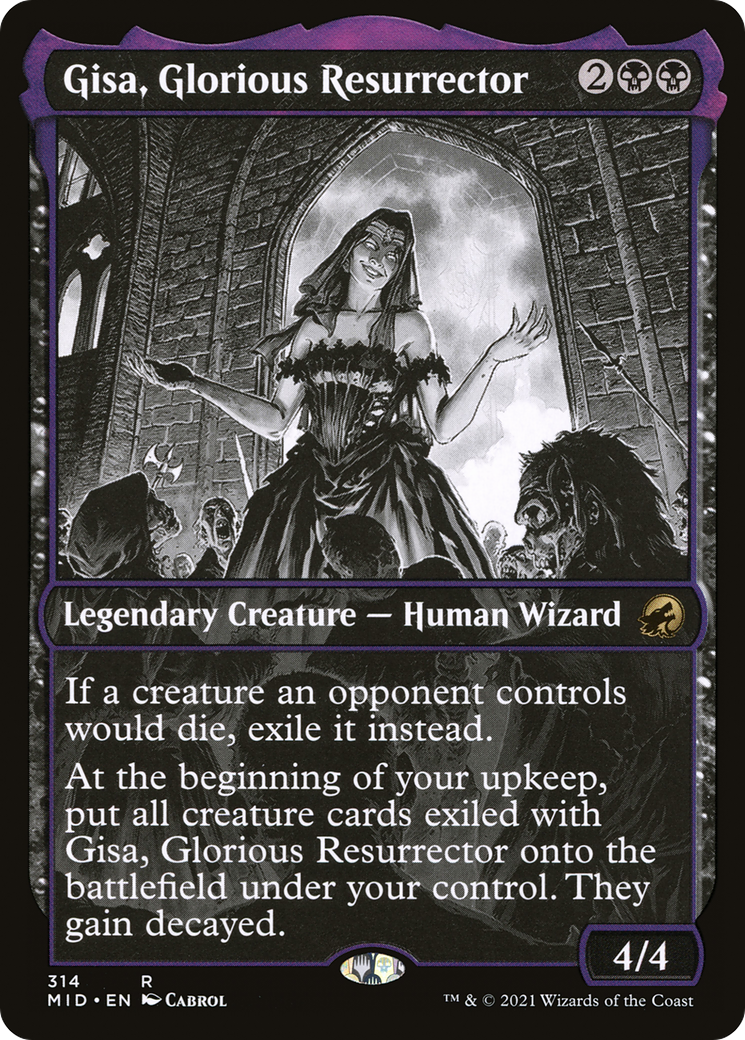 Gisa, Glorious Resurrector (MID-314) - Innistrad: Midnight Hunt: (Showcase) Foil - Premium MTG Single from Wizards of the Coast - Just $0.80! Shop now at Game Crave Tournament Store