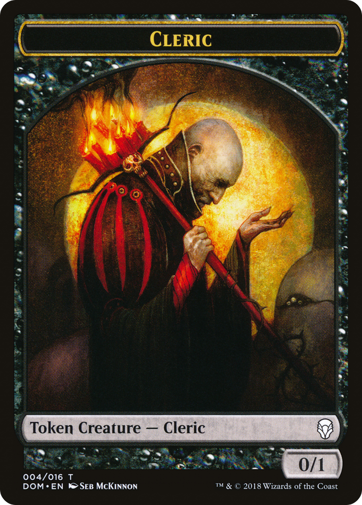 Cleric (TDOM-004) - Dominaria Tokens - Premium MTG Single from Wizards of the Coast - Just $0.08! Shop now at Game Crave Tournament Store