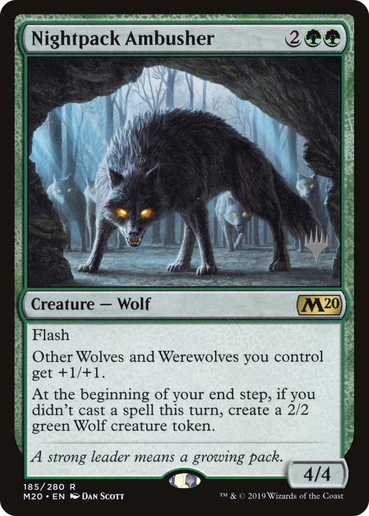 Nightpack Ambusher (PM20-185P) - Core Set 2020 Promos Foil - Premium MTG Single from Wizards of the Coast - Just $0.33! Shop now at Game Crave Tournament Store