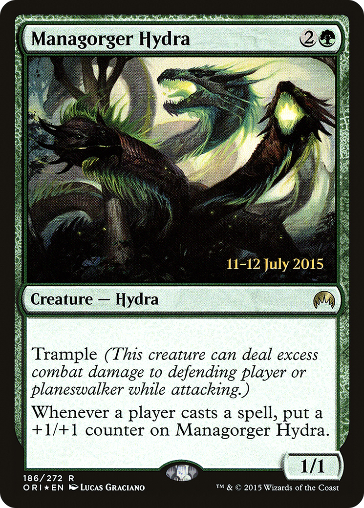 Managorger Hydra (PORI-186S) - Magic Origins Promos Foil - Premium MTG Single from Wizards of the Coast - Just $2.35! Shop now at Game Crave Tournament Store