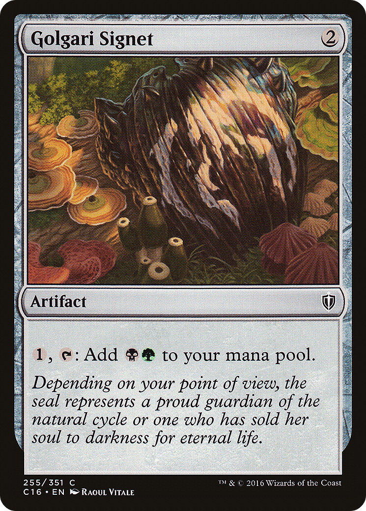 Golgari Signet (C16-255) - Commander 2016 - Premium MTG Single from Wizards of the Coast - Just $0.11! Shop now at Game Crave Tournament Store