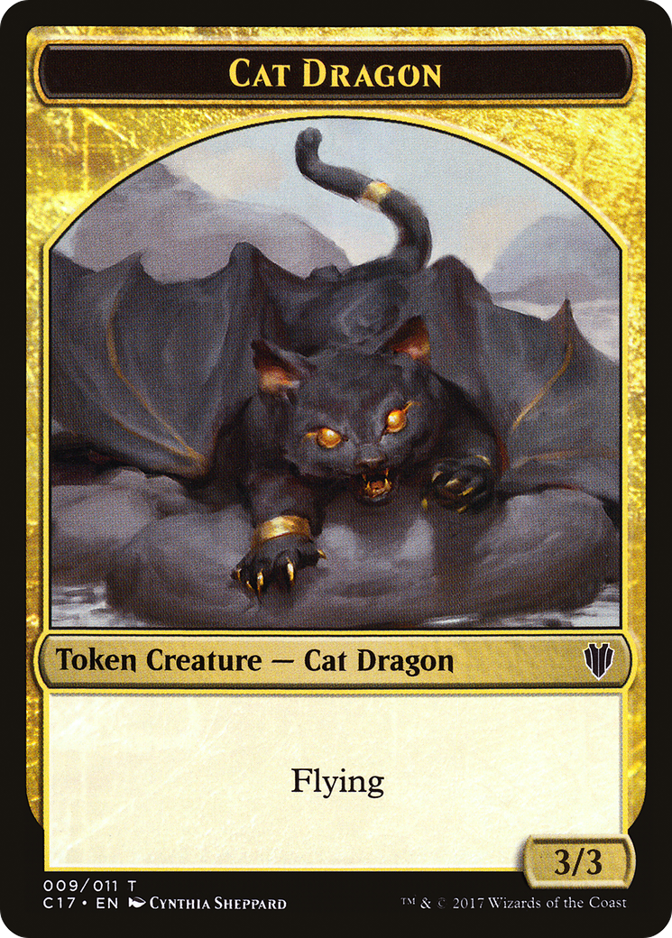 Cat Dragon (TC17-009) - Commander 2017 Tokens - Premium MTG Single from Wizards of the Coast - Just $0.20! Shop now at Game Crave Tournament Store