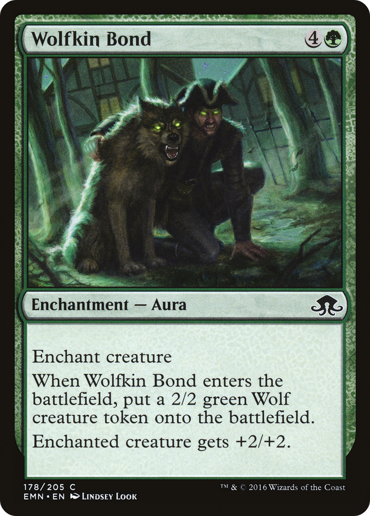 Wolfkin Bond (EMN-178) - Eldritch Moon - Premium MTG Single from Wizards of the Coast - Just $0.08! Shop now at Game Crave Tournament Store