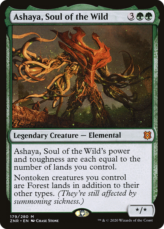 Ashaya, Soul of the Wild (ZNR-179) - Zendikar Rising - Premium MTG Single from Wizards of the Coast - Just $1.49! Shop now at Game Crave Tournament Store