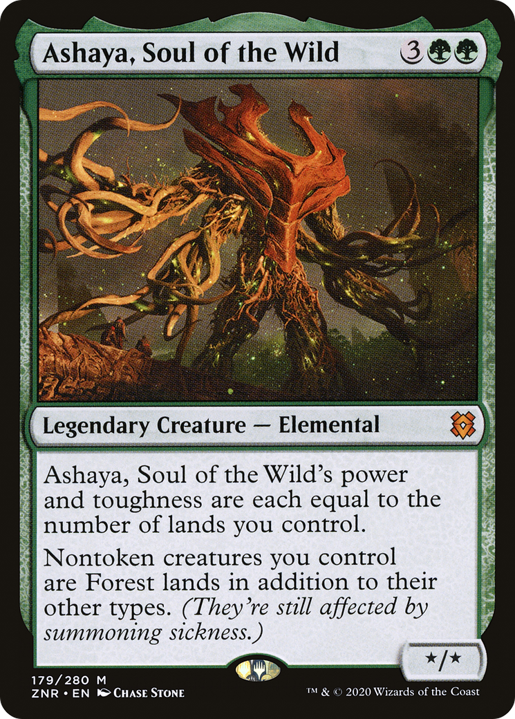 Ashaya, Soul of the Wild (ZNR-179) - Zendikar Rising Foil - Premium MTG Single from Wizards of the Coast - Just $1.62! Shop now at Game Crave Tournament Store