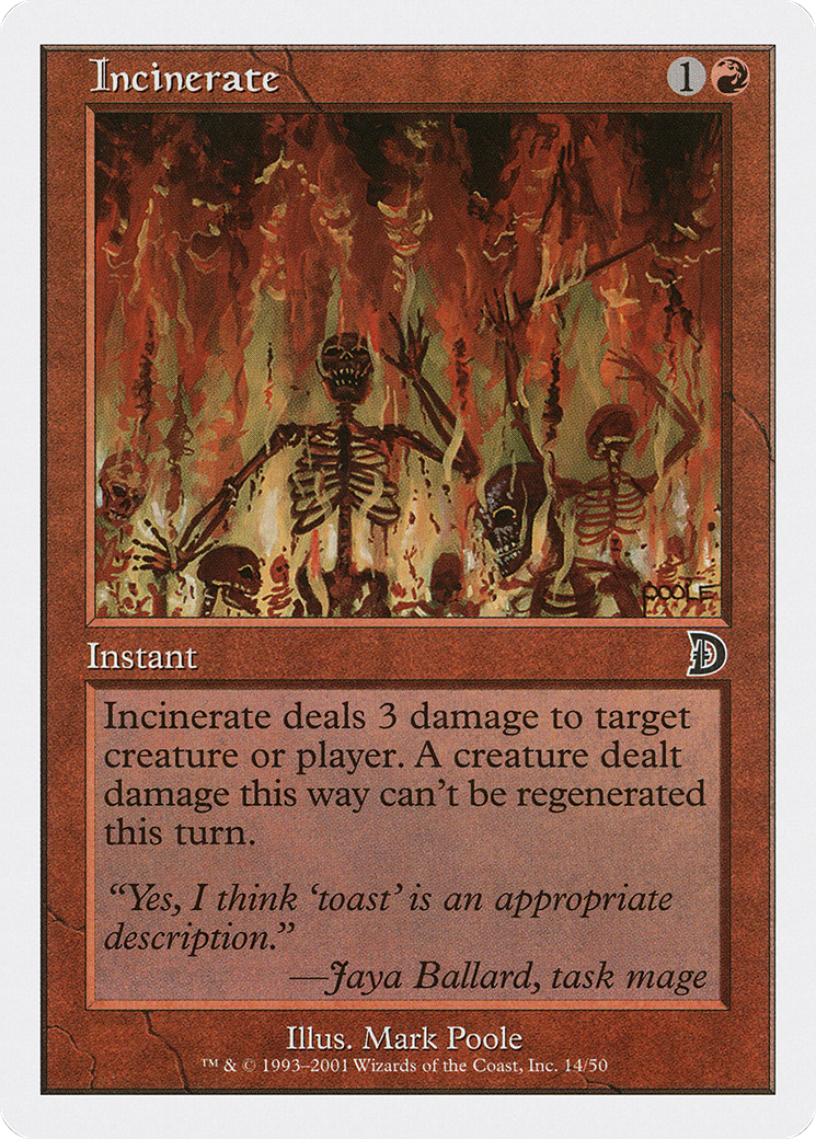 Incinerate (DKM-014) - Deckmasters - Premium MTG Single from Wizards of the Coast - Just $0.08! Shop now at Game Crave Tournament Store