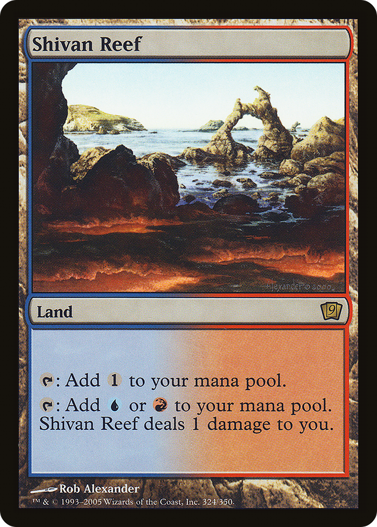Shivan Reef (9ED-324★) - Ninth Edition Foil - Premium MTG Single from Wizards of the Coast - Just $3.47! Shop now at Game Crave Tournament Store