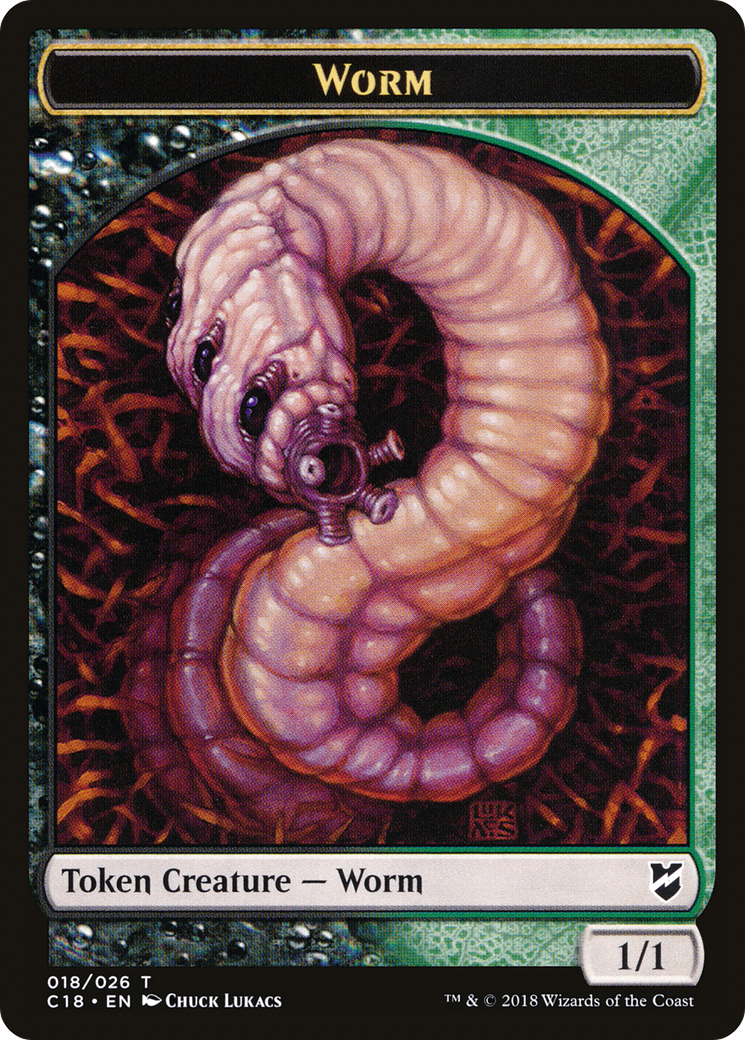 Worm (TC18-018) - Commander 2018 Tokens - Premium MTG Single from Wizards of the Coast - Just $0! Shop now at Game Crave Tournament Store