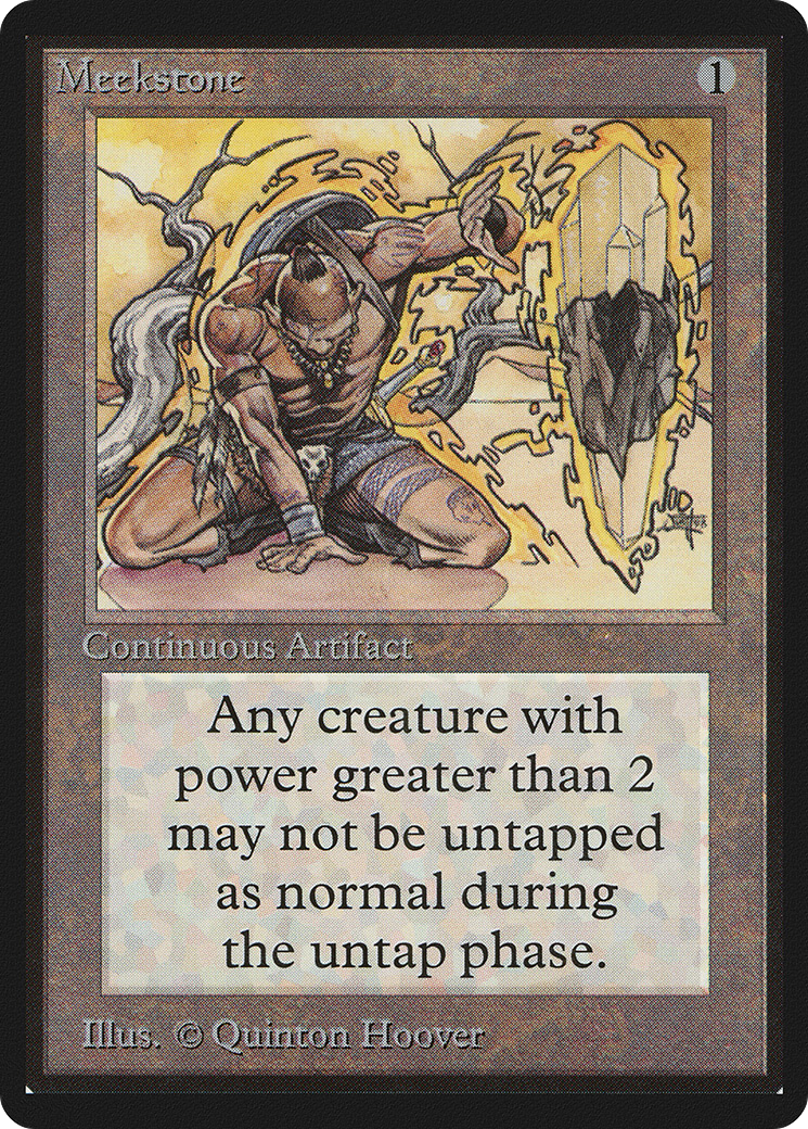 Meekstone (LEB-261) - Limited Edition Beta - Premium MTG Single from Wizards of the Coast - Just $175.99! Shop now at Game Crave Tournament Store