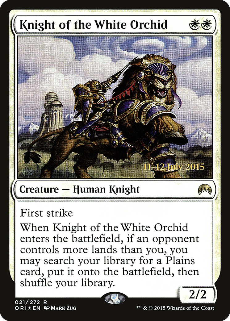 Knight of the White Orchid (PORI-21S) - Magic Origins Promos Foil - Premium MTG Single from Wizards of the Coast - Just $6.41! Shop now at Game Crave Tournament Store