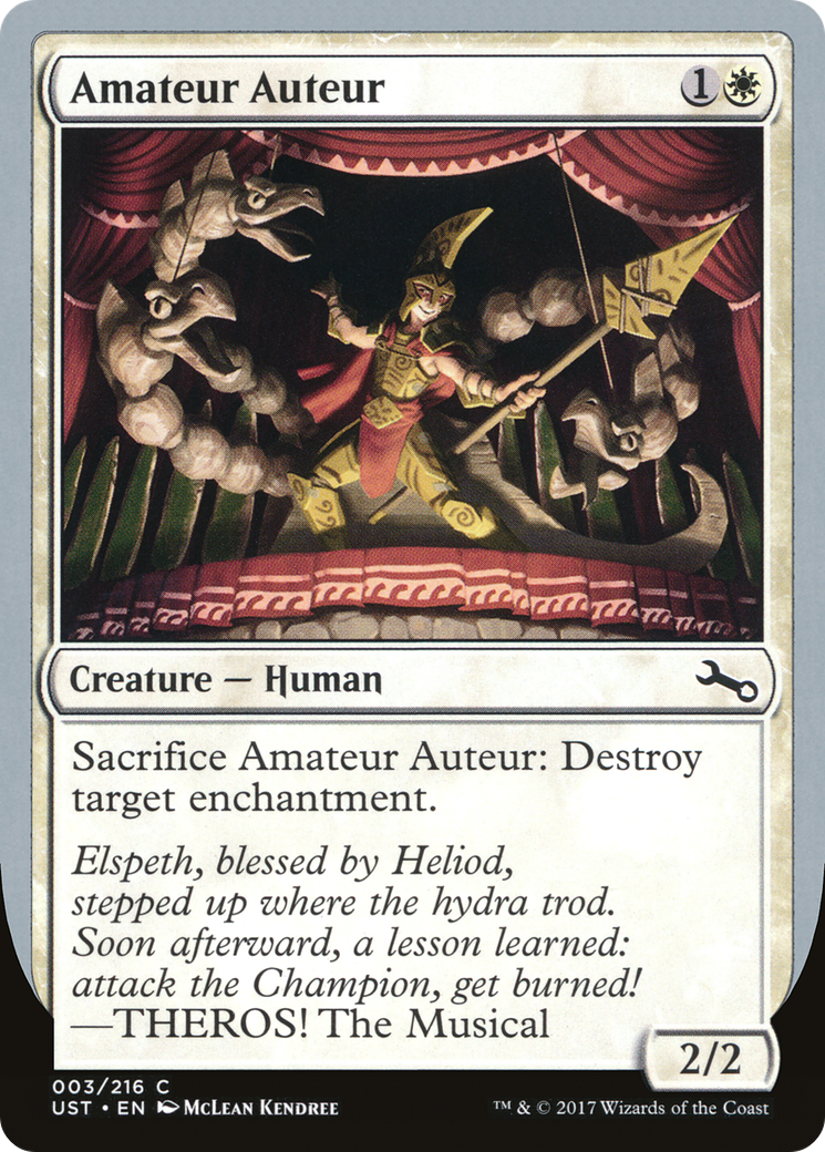 Amateur Auteur (UST-03C) - Unstable Foil - Premium MTG Single from Wizards of the Coast - Just $0.14! Shop now at Game Crave Tournament Store
