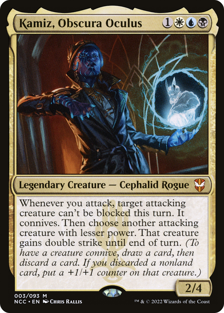 Kamiz, Obscura Oculus (NCC-003) - New Capenna Commander Foil - Premium MTG Single from Wizards of the Coast - Just $0.08! Shop now at Game Crave Tournament Store