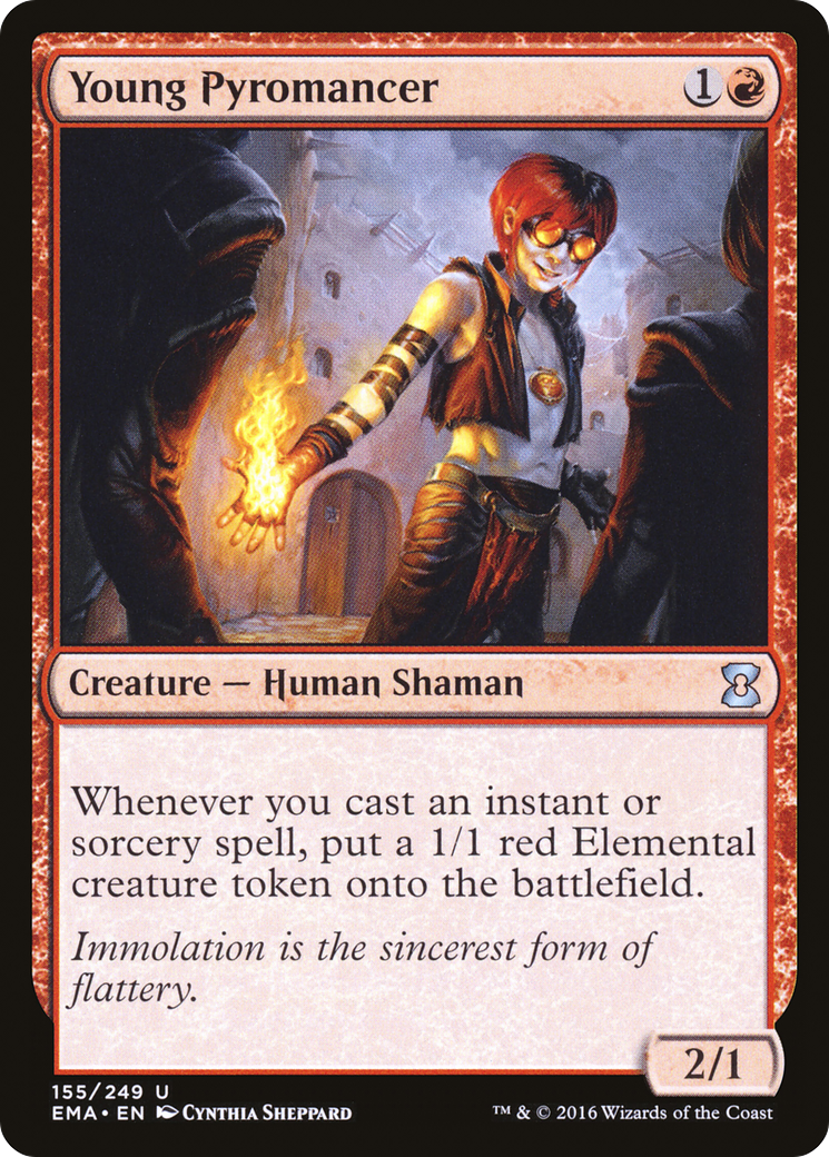 Young Pyromancer (EMA-155) - Eternal Masters Foil - Premium MTG Single from Wizards of the Coast - Just $0.42! Shop now at Game Crave Tournament Store