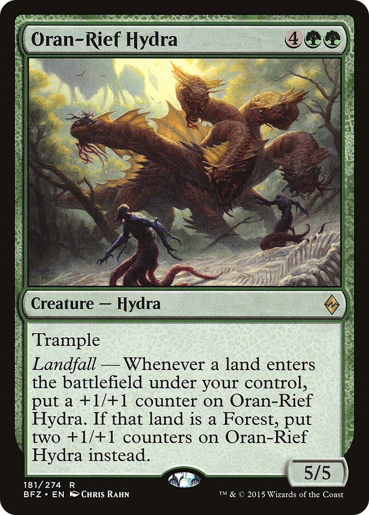 Oran-Rief Hydra (BFZ-181) - Battle for Zendikar - Premium MTG Single from Wizards of the Coast - Just $0.09! Shop now at Game Crave Tournament Store